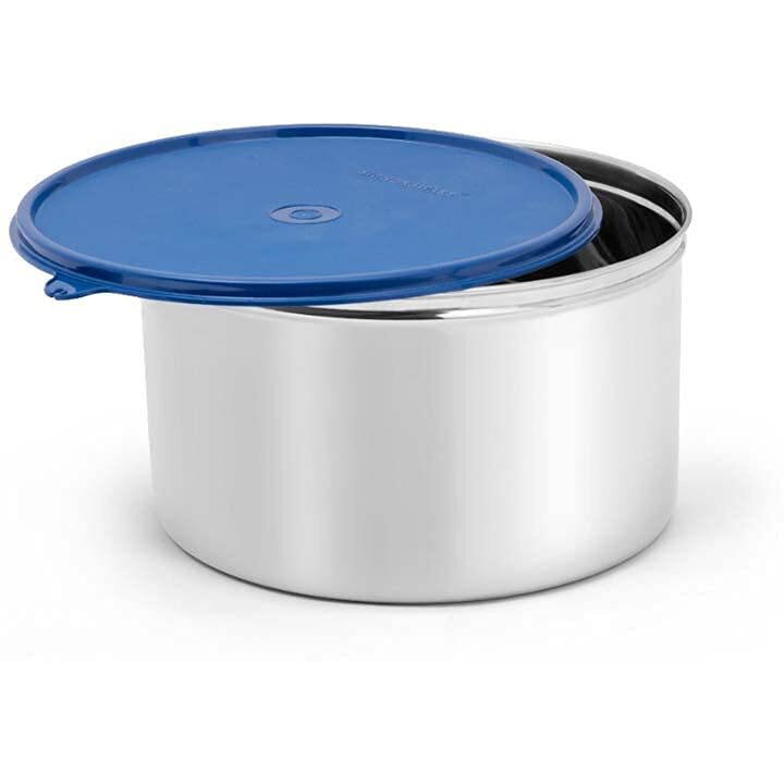 Signoraware Store well Stainless Steel Jumbo Container 3ltr, Set of 2, ModBlue