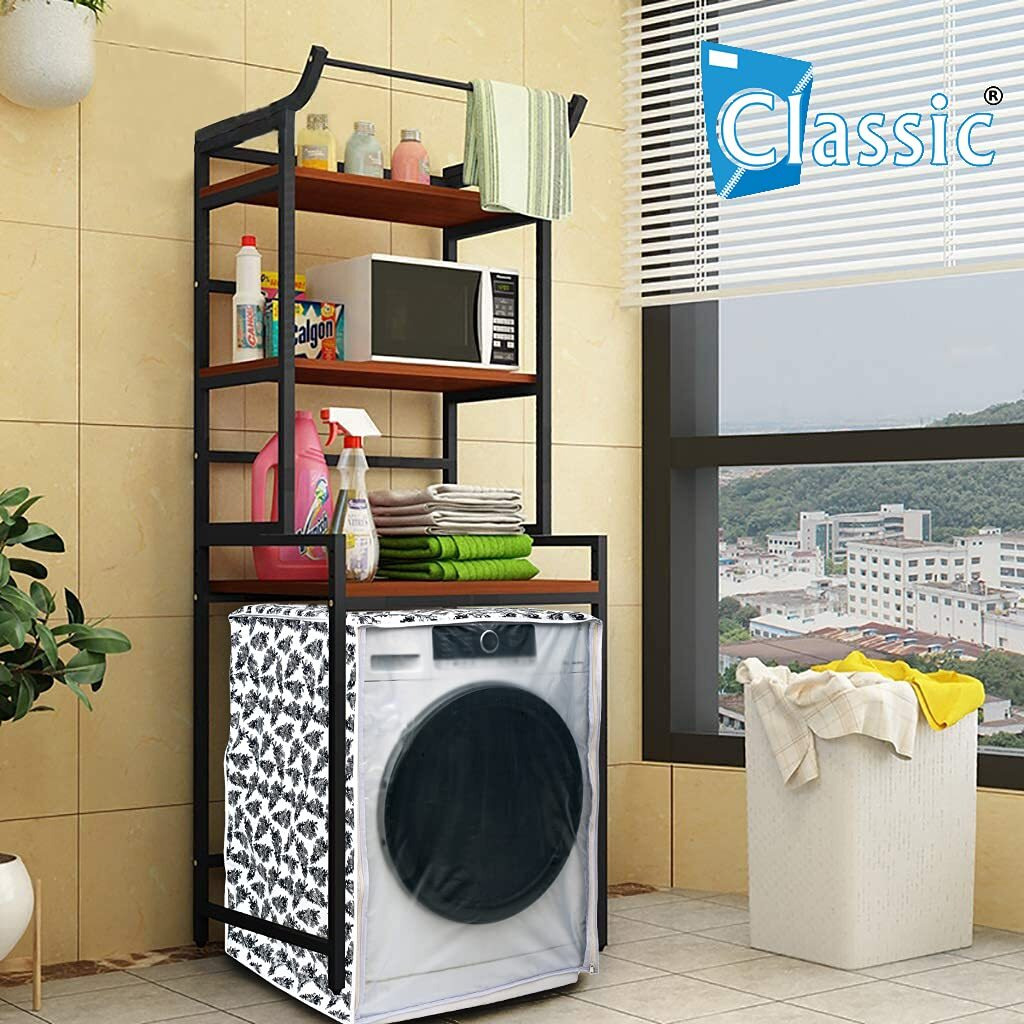 Classic Front Load Washing Machine Cover for LG 7 Kg & 7.5Kg (60Cmsx63Cmsx81Cms, Black,White)