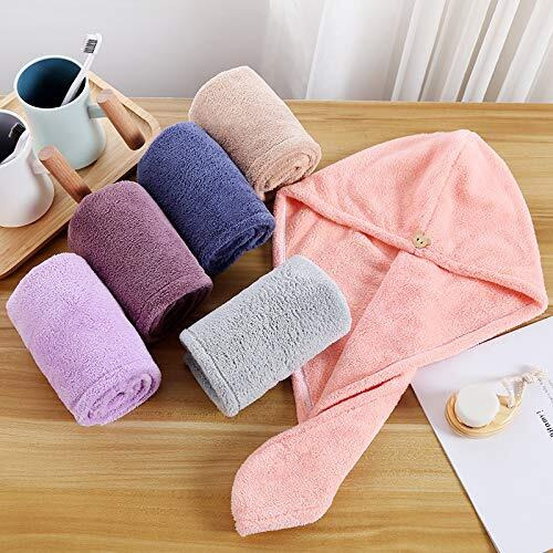 Sellsfly Hair Towel Absorbent Towel Hair-Drying Bathrobe Microfiber 500 gsm Bath Towel Hair Dry Cap Salon Towel (Multicolor) (set of 1) (1)