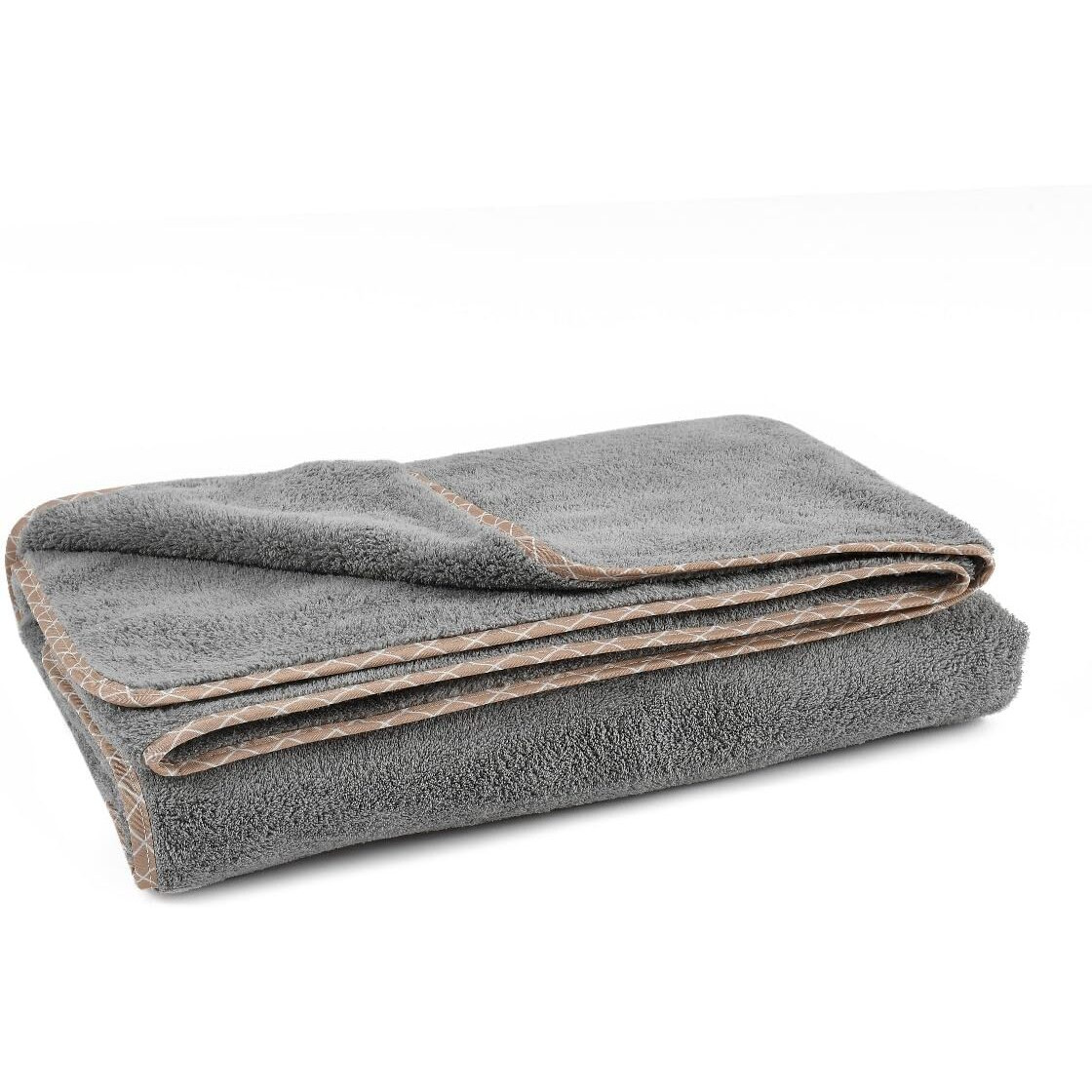 UrbanLeaf Microfiber Large Bath Towel | Quick Dry Super Absorbent - Bath Towel for Men and Women | Grey | Towel for Bath, Travel, Gym, Beach, Pool, and Yoga (70 X 140 CMs)