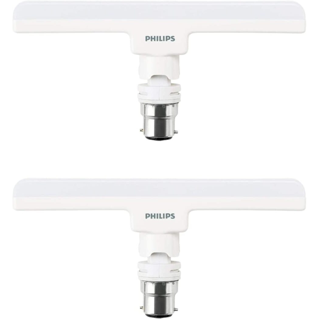 Philips Stellar Bright 20-watt LED T-Bulb, Base B22 (Crystal White) - Pack of 2