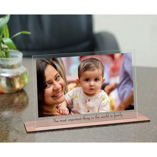 MITZVAH 6X9 Custom Text and Customised Photo Frame Personalized with Stand|Table Top Photo Frames|Photo Frame Anniversary Gift Birthday|Photo Frame Customized|Acrylic Photo Print Personalized (Style2)