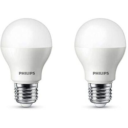 Philips 9-Watts E27 LED Warm White LED Bulb, Pack of 2, (Ace Saver)