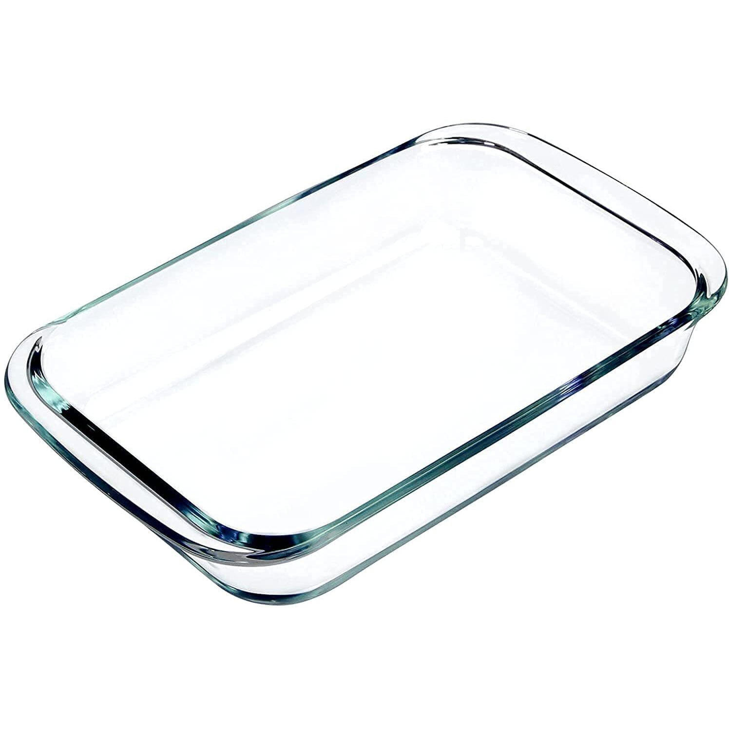 Femora Borosilicate Glass Microwave Baking Dish, Oven Safe, Rectangle Baking Dish, 1 Ltr, 1 Pcs