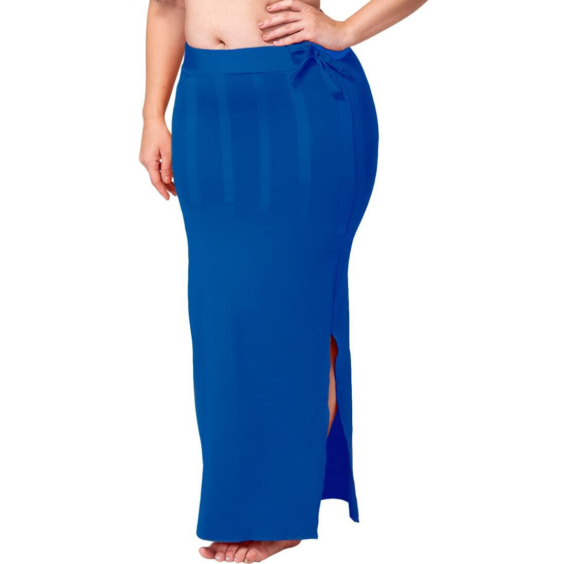 dermawear Women Blended Fabric Saree Shapewear Petticoat (Royal Blue 4XL)