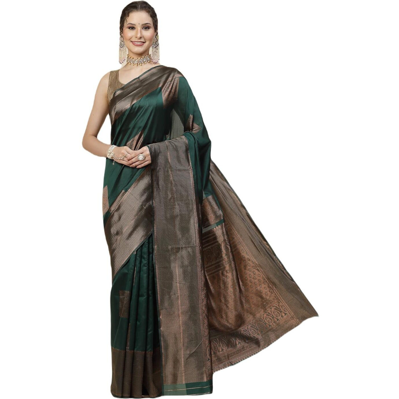 SHIVANAA Womens Jacquard Saree With Blouse Piece||Saree For Women||NSGW-10143