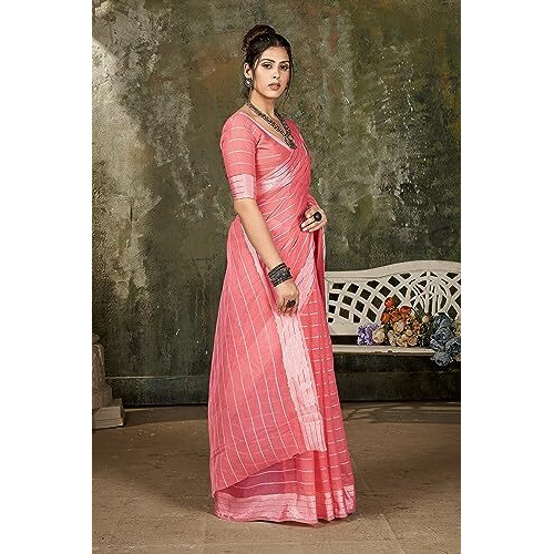 Lymio Saree For Women (Meera) (Pink)