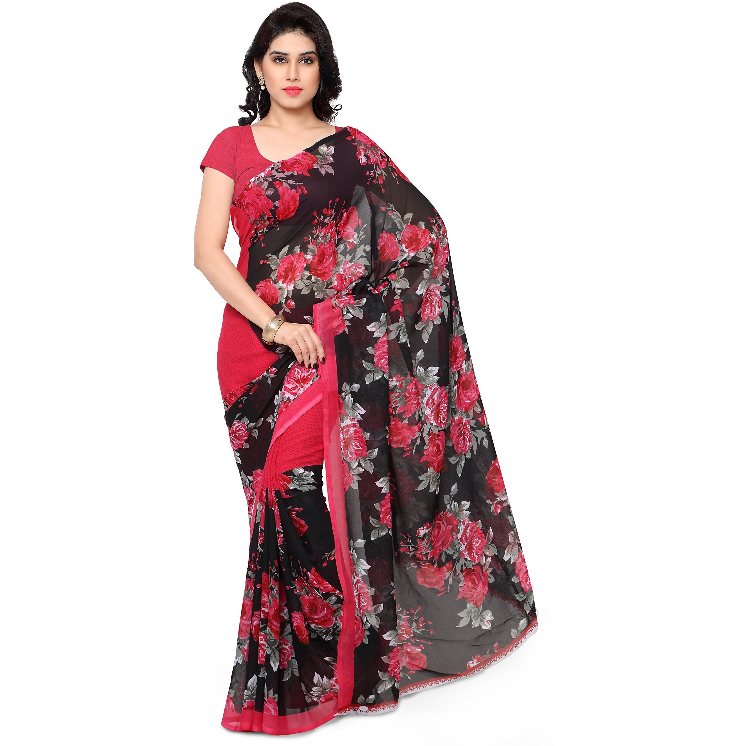 Anand Sarees Womens Saree with Blouse Piece (1152_1_Muticolour_Free size)