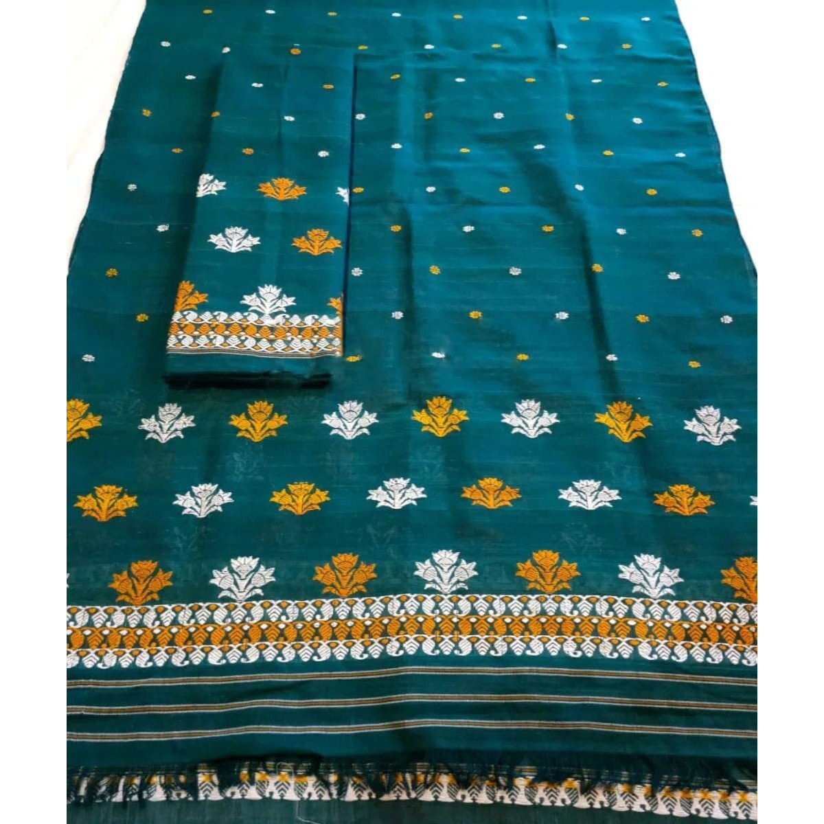 AREEVANZ Assam Silk Cotton Silk woven design Mekhela Chador For Womens and Girls