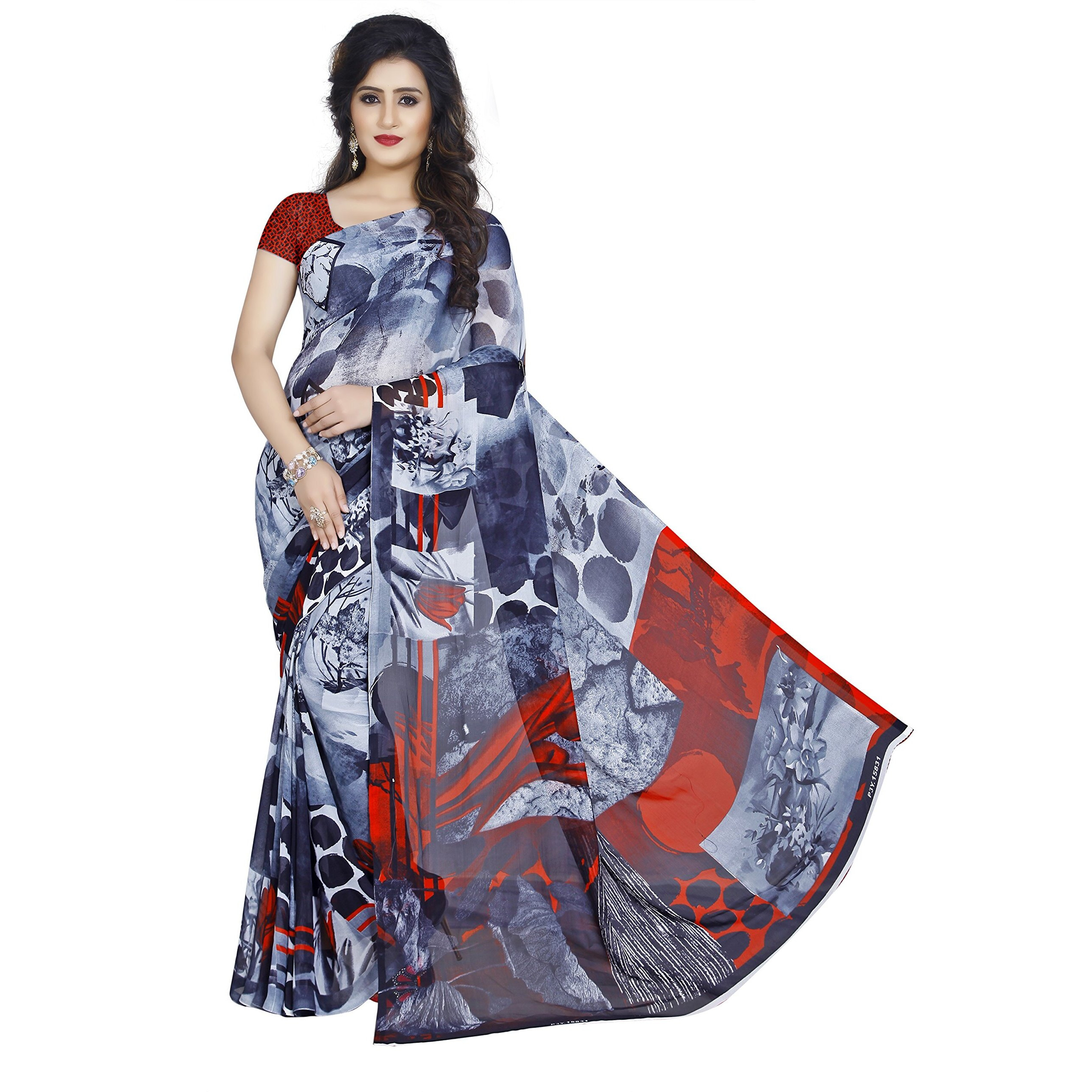 Anand Sarees Womens Georgette Saree (Combo_1152_1_1370_Multicoloured)