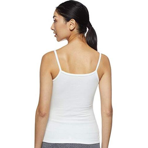 Jockey Snug Fit Low-Neck Thermal Spaghetti Top for Women 2501_Off White_XL