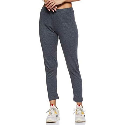 Jockey Womens Tailored Fit Cotton Thermal Leggings with Concealed Elastic Waistband (2520-0105-CHAML-Large_Grey_L)