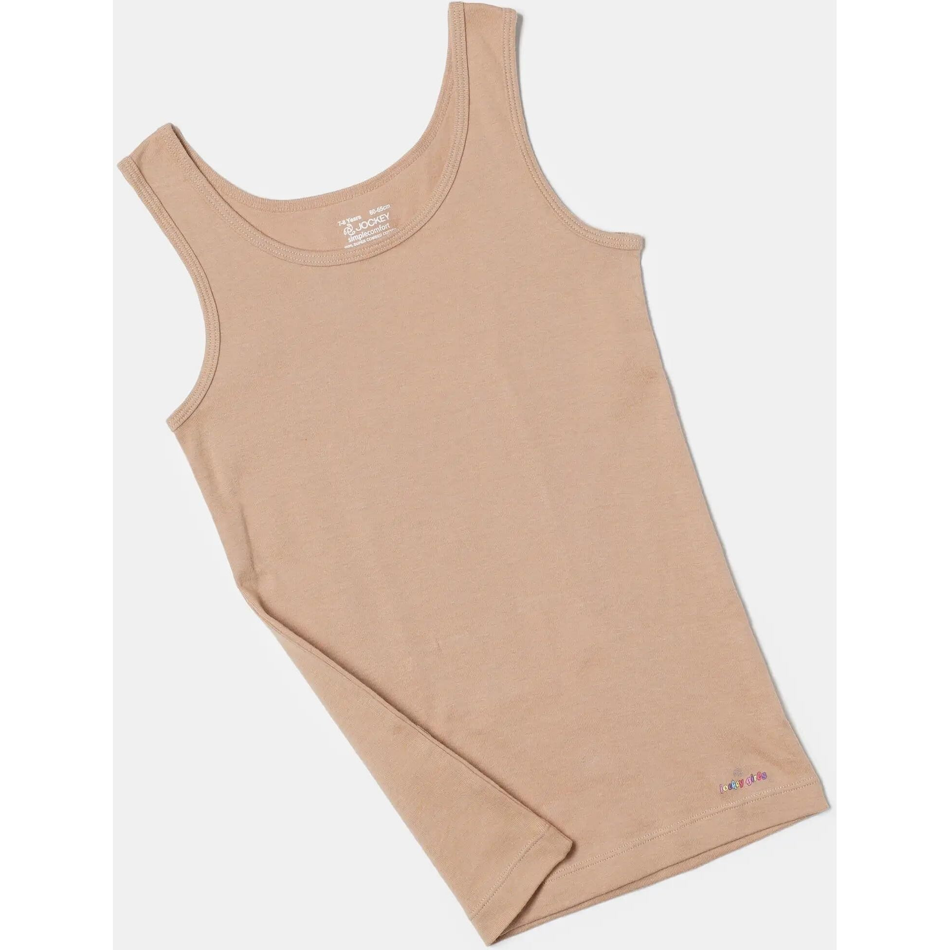 Jockey Girls Plain Regular Fit Tank Top (SG02_Skin_8)