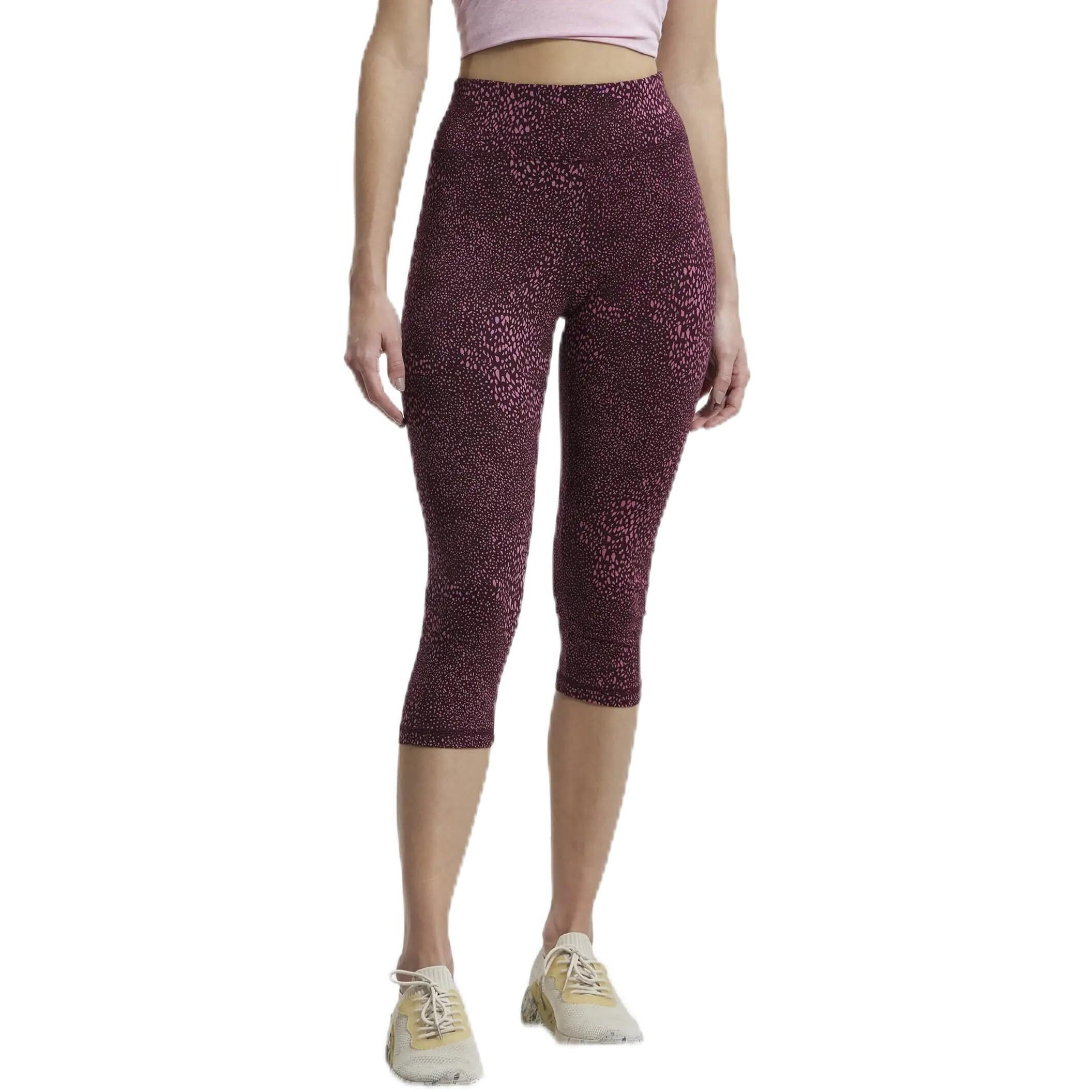 Jockey 1391 Womens Super Combed Cotton Elastane Stretch Slim Fit Capri with Ultrasoft Waistband_Wine Tasting Print_XXL