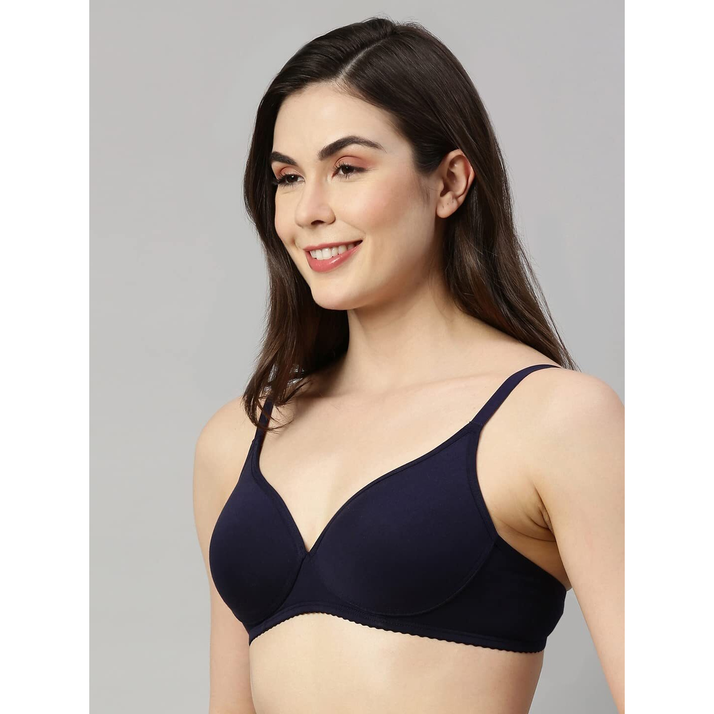 Enamor A039 Perfect Coverage Supima Cotton T-Shirt Bra- Padded Wirefree & Medium Coverage