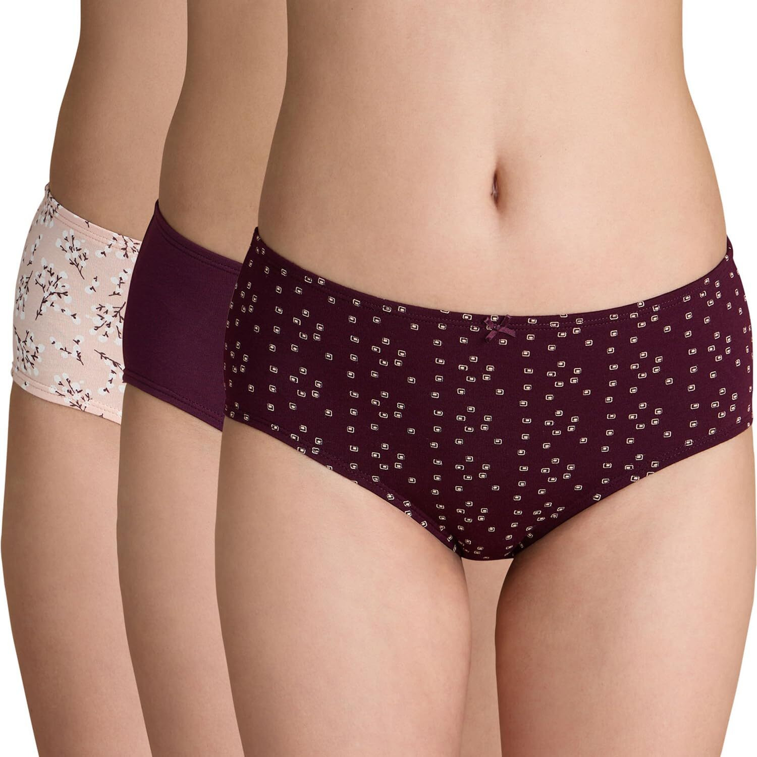 NYKD by Nykaa Cotton Hipster with Anti OdorPanties NYP100 Assortment 10 M 3N