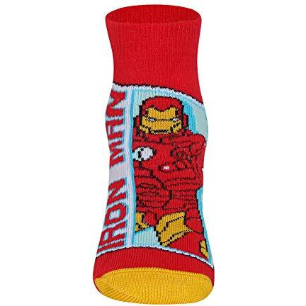 Supersox Ankle Disney Avenger Socks for Kids Made with Breathable Anti Odour & Moisture Absorbent Combed Cotton with a Extra Durable Welt Ideal For All Day Wear