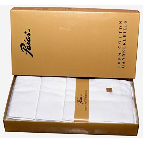 Paras Malmal Premium Cotton Pure White Handkerchief for Men