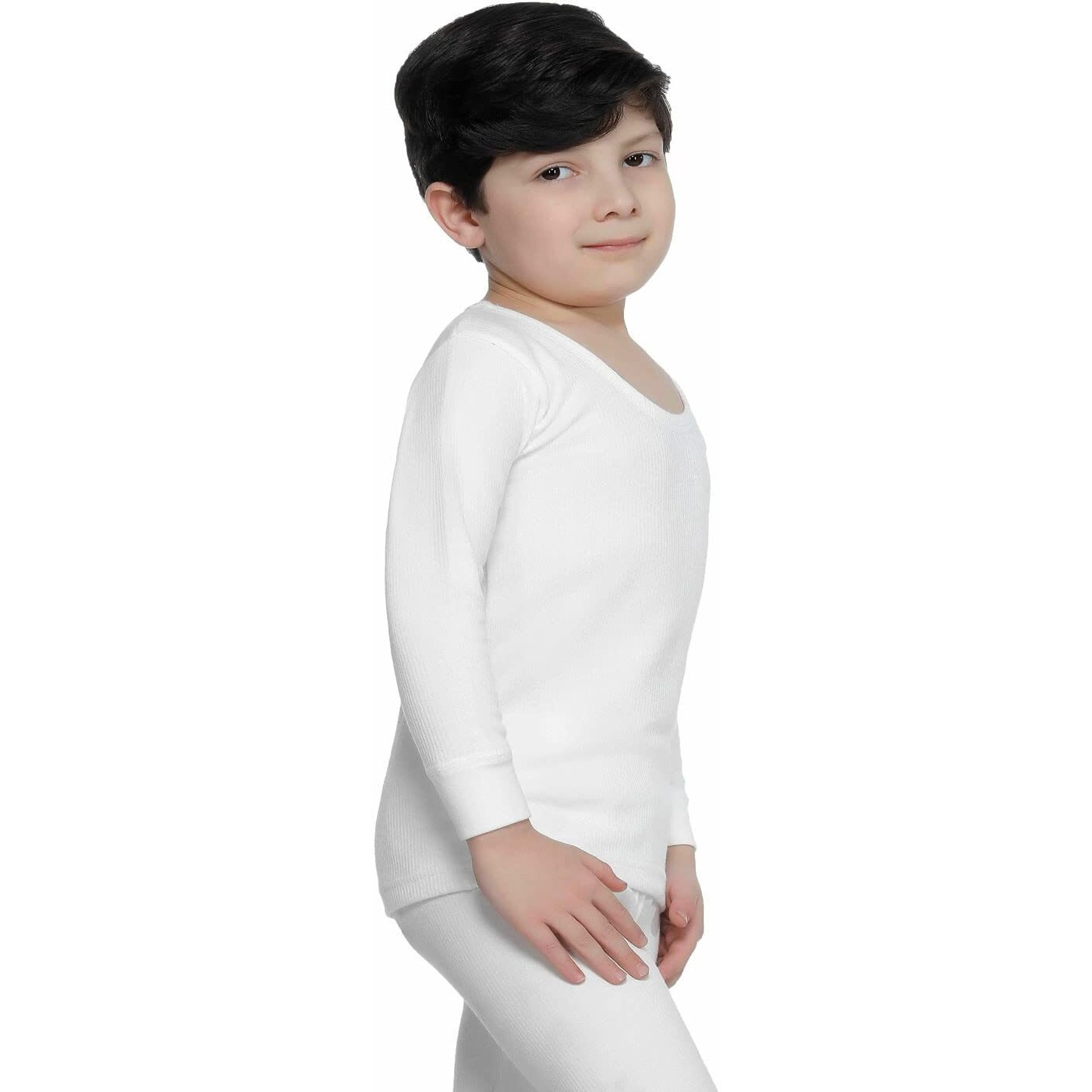 BODYCARE Insider Kids Thermal Top & Bottom Set (Off White 9-10 Years)