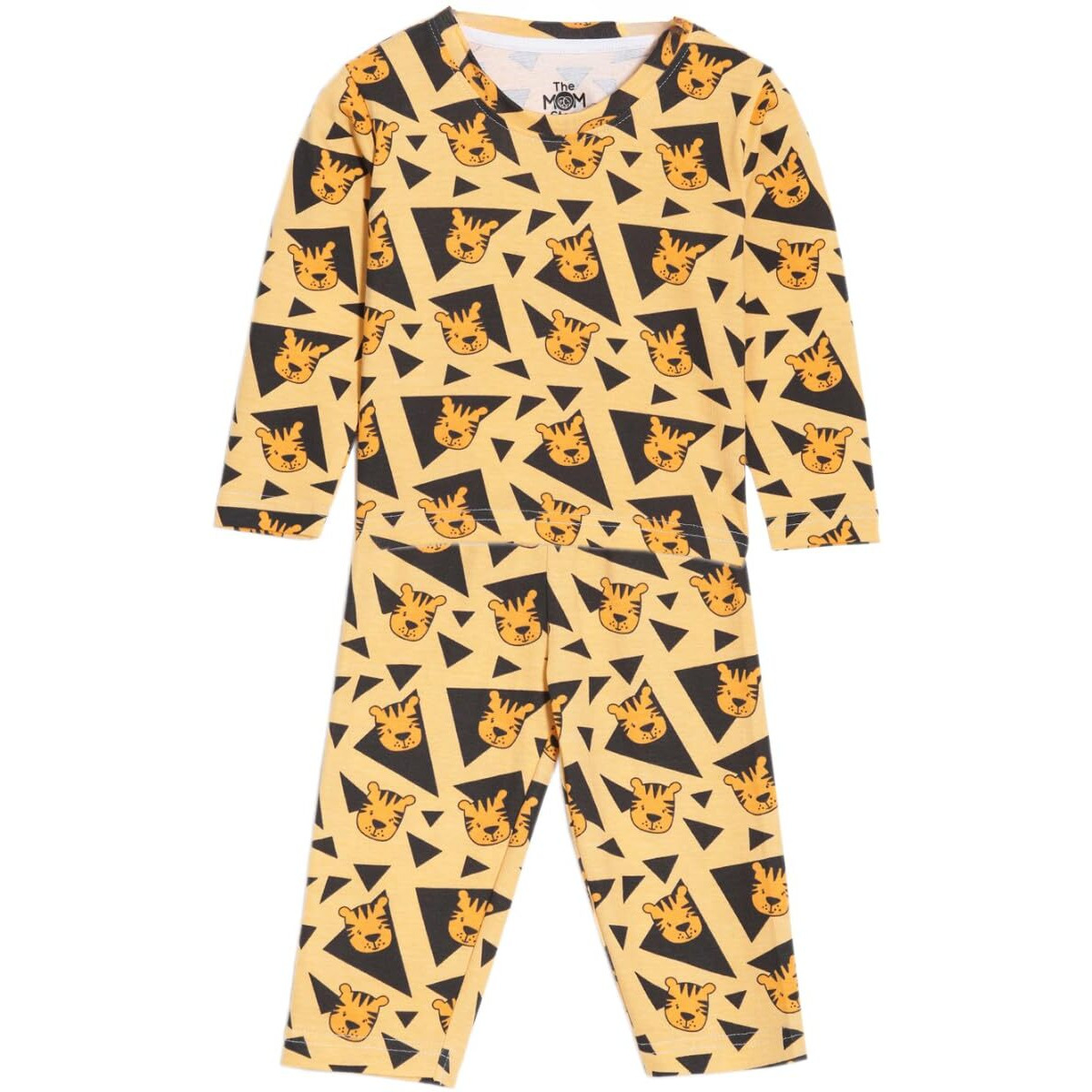 The Mom Store Baby Pajama Set 100% Cotton Nightwear Soft Comfortable Sleepwear for Newborn and for Kids for Boys and Girls (6-12 Months)