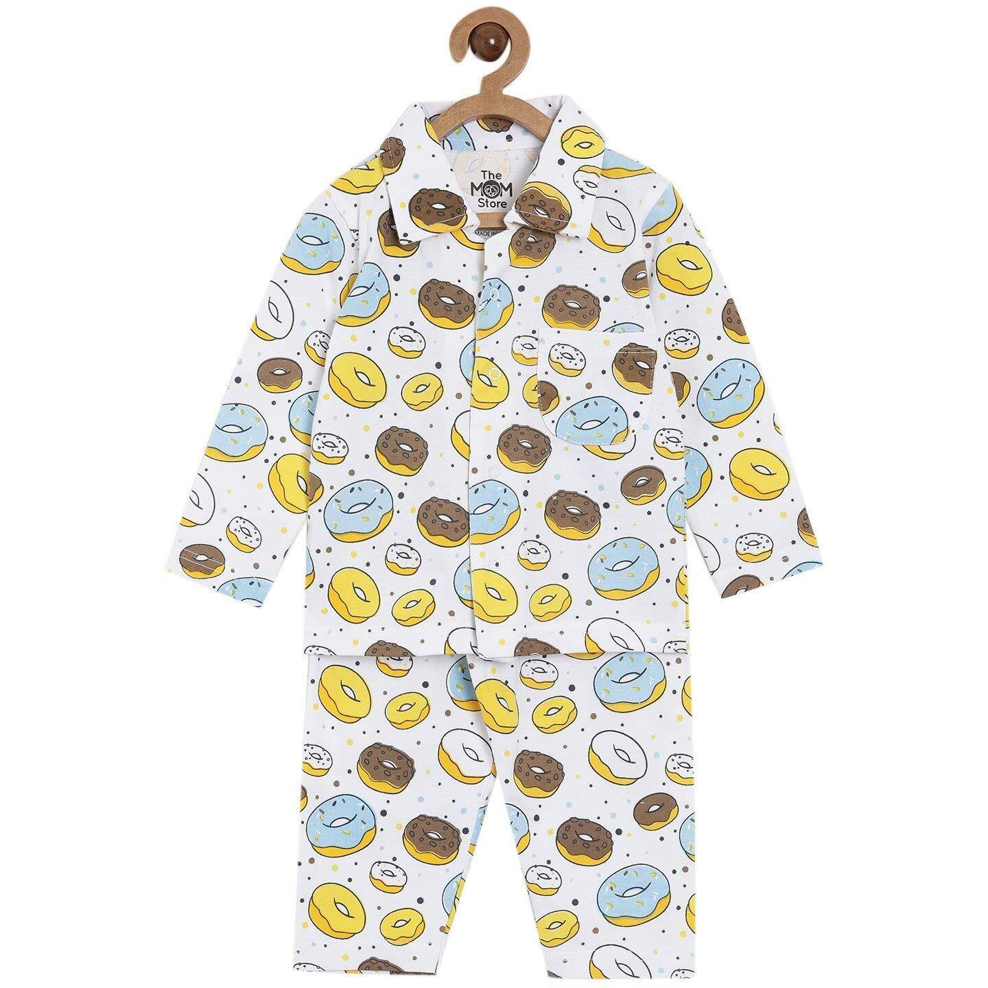 The Mom Store Baby and Toddler Pyjama Sets (Sweet Like a Doughnut 6-12 Months)