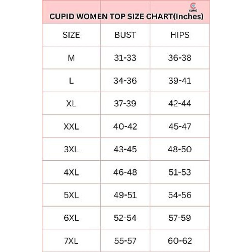 CUPID Womens Cotton Plus Size Plain Half Sleeves Long Top for Summer and Semi Summers with One Side Pocket for Ladies Solid T Shirt_ Pink_6XL