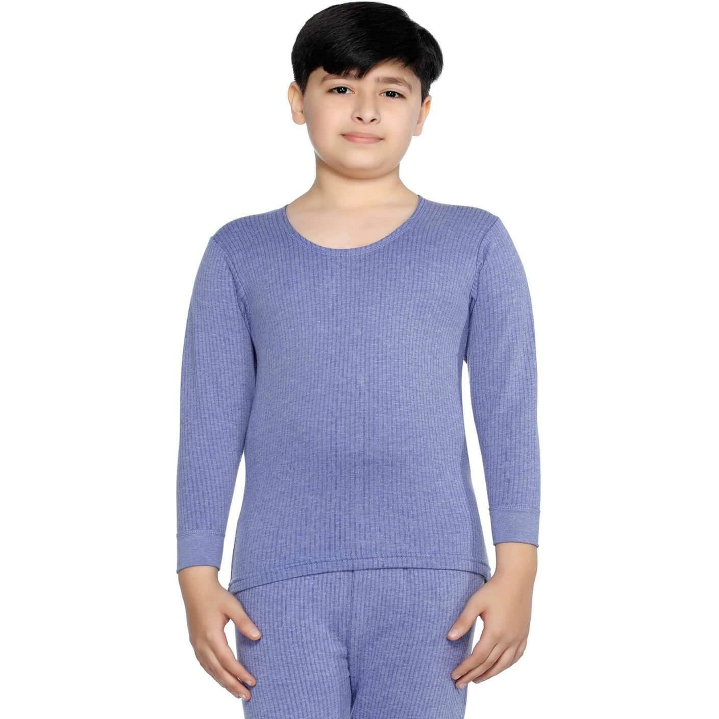 BODYCARE Insider Kids Thermal Top & Bottom Set (Dark Blue 78CM | 10-12 Years)