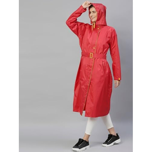 Lymio Women raincoat || raincoat set for Women || raincoat for Women (Women RainCoat) (XL Red)