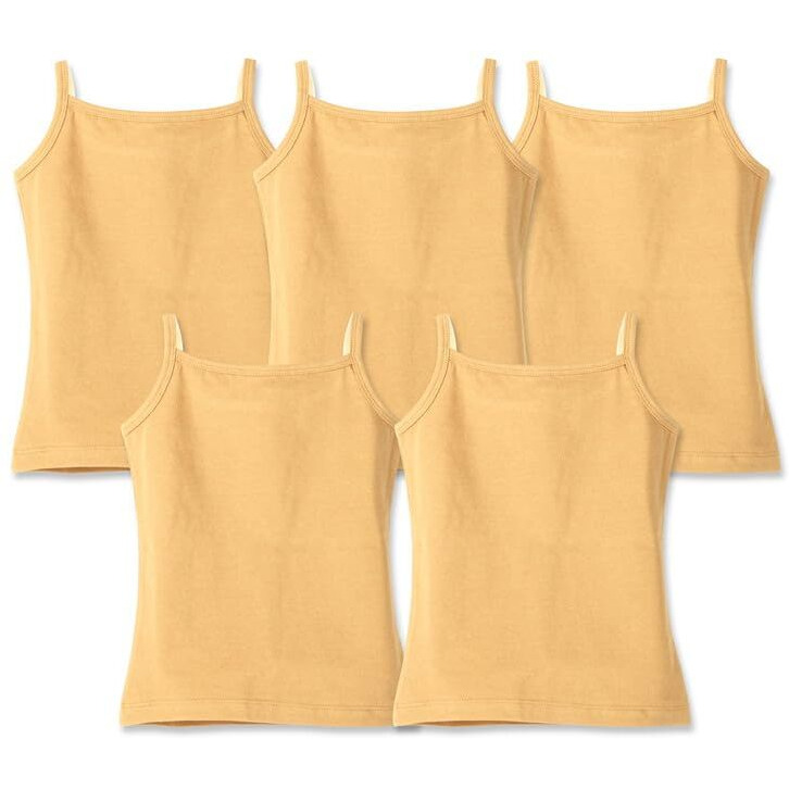 ARIEL Girls Cotton Full Slip (AR-G-SLIPS-P5-Beige-13-14 Years_Beige_13-14 Years)