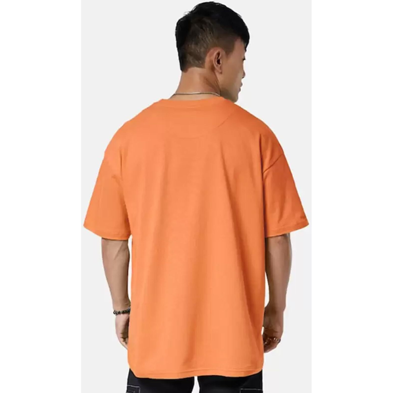 Veirdo Pure Cotton Half Sleeve Round Neck Oversized Fit Graphic Print Muskmelon T-Shirt Men/Boys (OS_V_RHYTMIC_AC_XL) (Available in from S to 2XL)