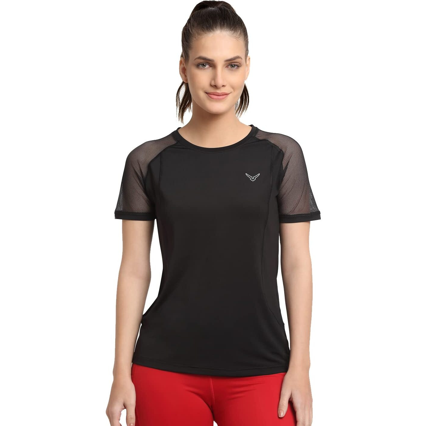 Invincible Womens Open Back Top (Black 41 Small)