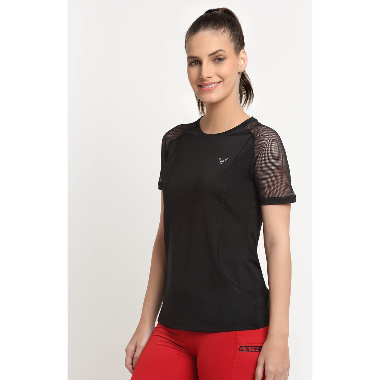 Invincible Womens Open Back Top (Black 41 Small)