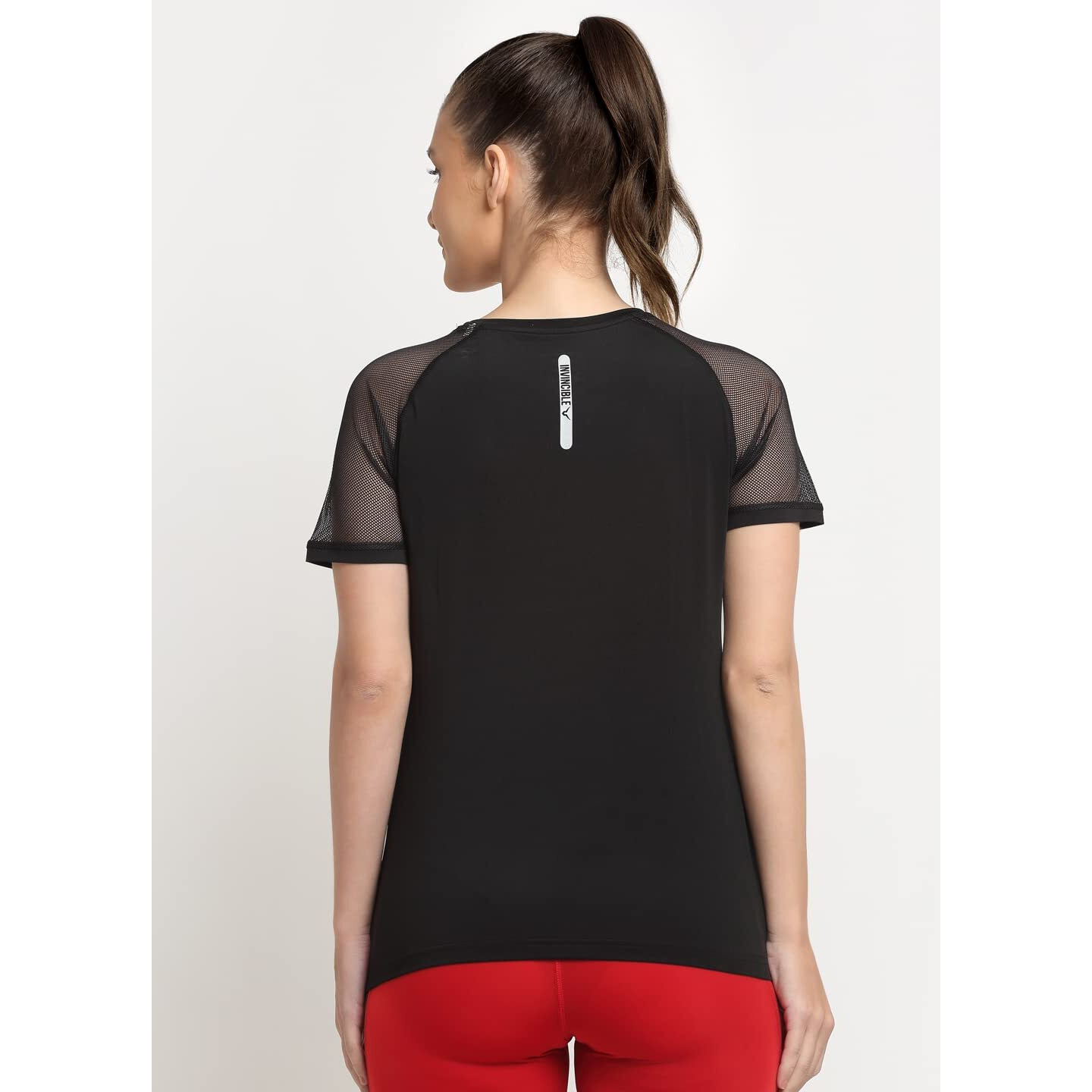 Invincible Womens Open Back Top (Black 41 Small)