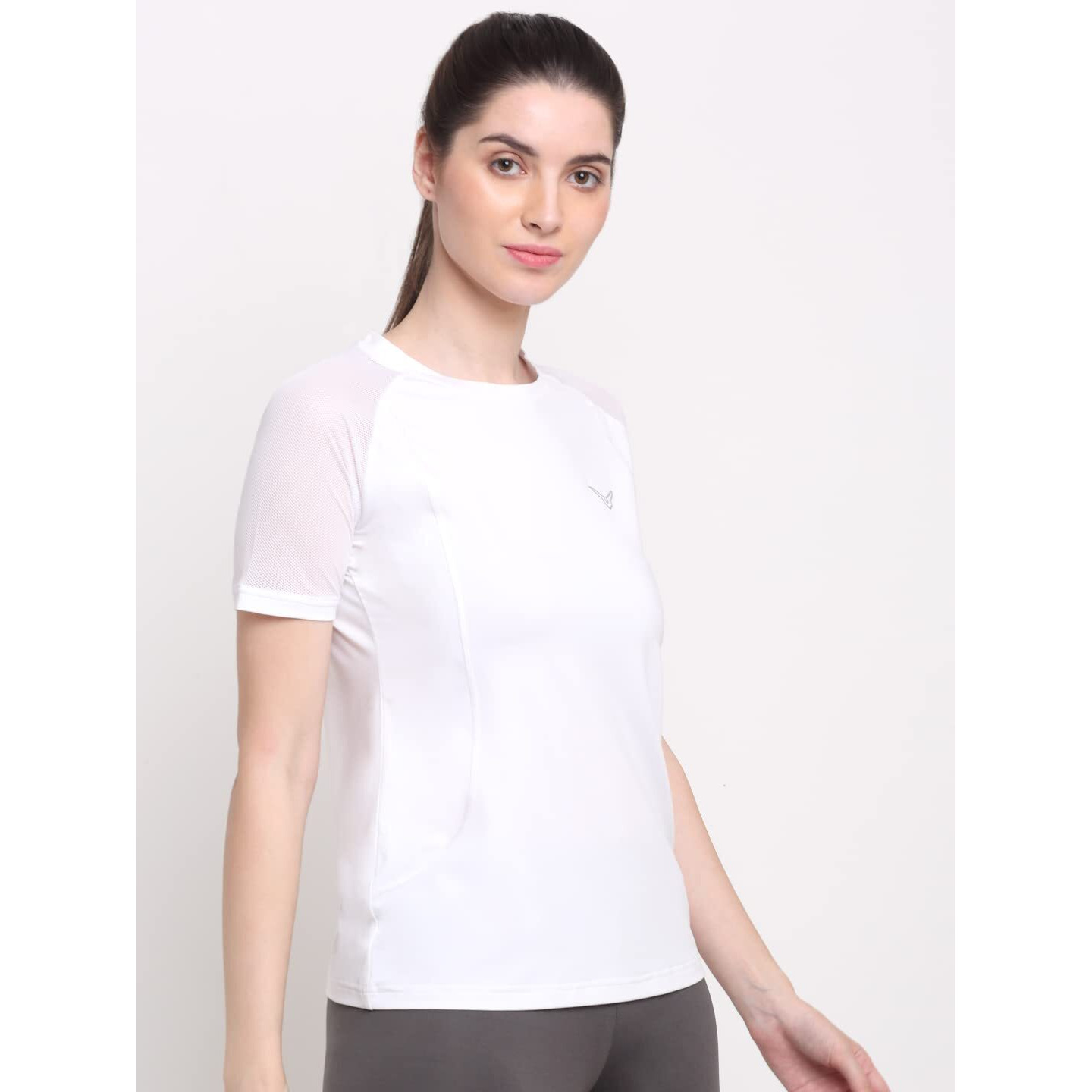 Invincible Womens Open Back Top (White 41 Small)