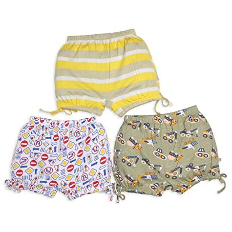 superbottoms Unisex Child Rayon Blend Bloomers (Pack of 3) (Und-U-BL-NG-2_3-3PACK_Navigator_Yellow_2 Years-3 Years)