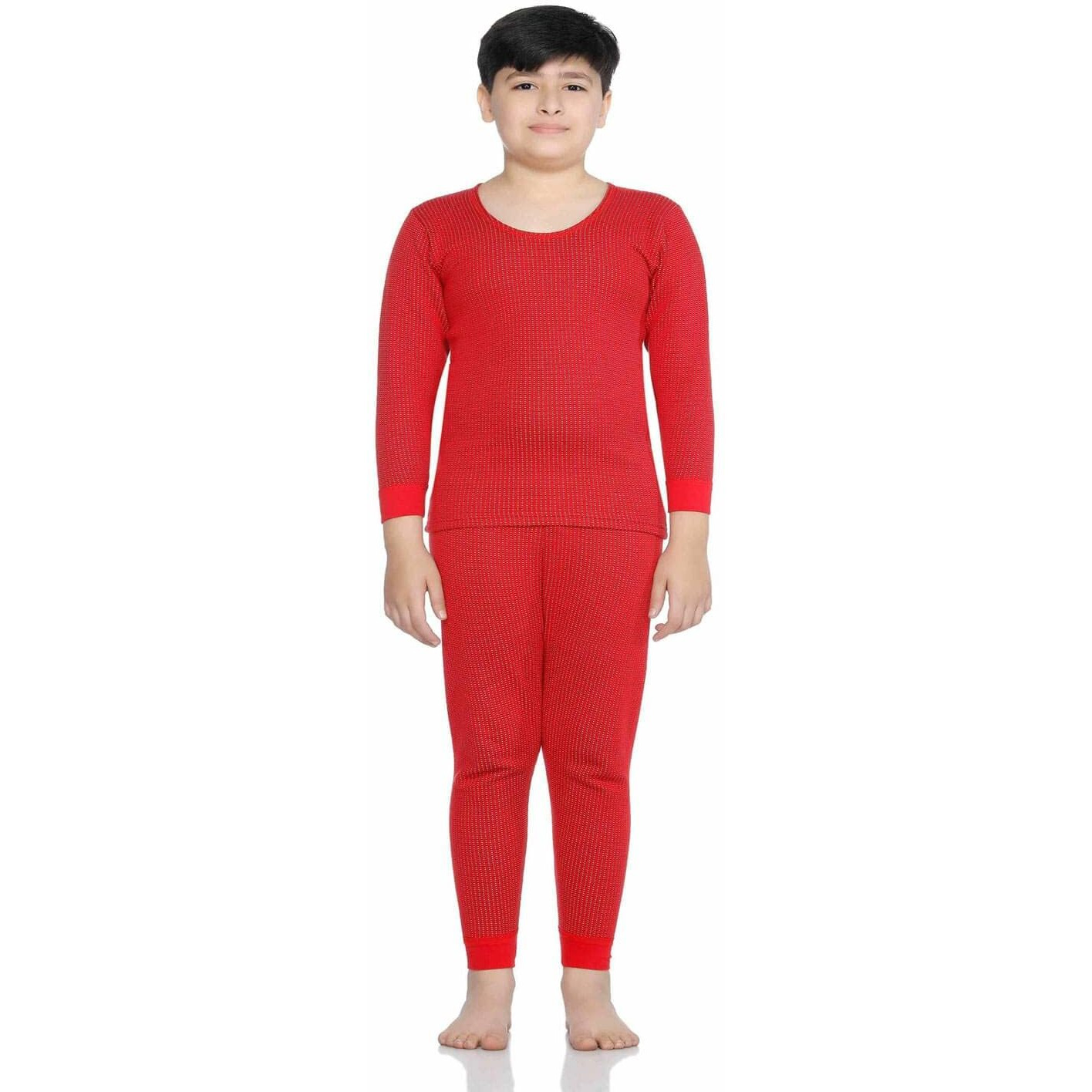 BODYCARE Insider Kids Thermal Top & Bottom Set (Red 60CM | 4-5 Years)