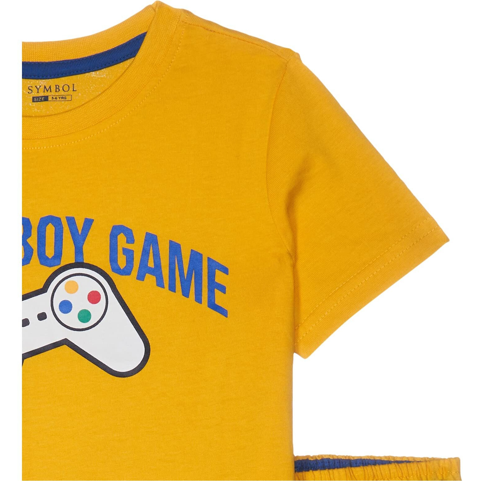 Amazon Brand - Symbol Boys T-Shirt & Pyjama Set (SYM-K-SS22-SET-204_Teal_3-4 Years)