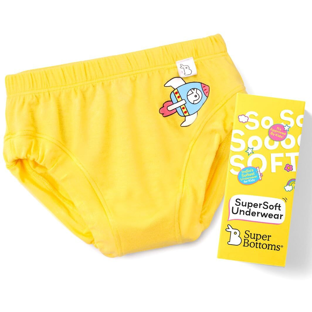 superbottoms Briefs for Babies| Unisex SuperSoft Underwear for girls and boys | 3X Softer underwear for babies | Super Stretchy Breathable Gentle Elastics No Scratchy Tags Azo-free dyes