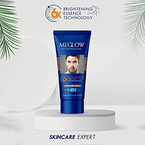 Meglow Men combo Pack of 3- Fairness Cream 50 g(1) and Mens Instant Glow Facewash 70g (2) for Brighter and Refreshing Skin | Rakhi Gift for Brother | Gift for Husband and Boyfriend