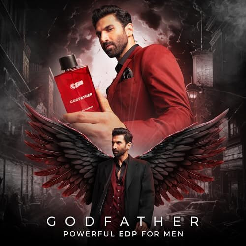 Beardo Godfather Perfume for Men, 100ml | Aromatic, Spicy Perfume for Men Long Lasting Perfume for Date night fragrance | Body Spray for Men | Rakhi Gift For Brother | Gift For Friends