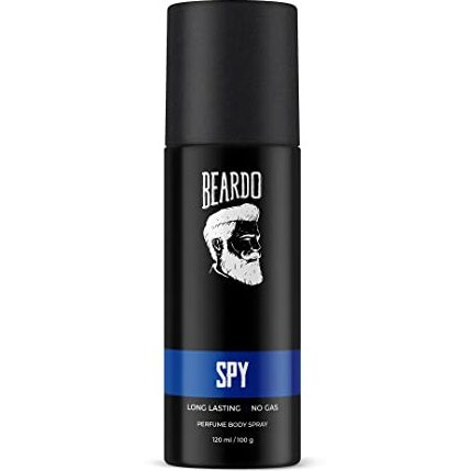 Beardo Perfume Body Spray for men - SPY, 120ml | Aromatic Fresh | No Gas Deo For Men | Long Lasting Deodorant for Men | Date Night Body Deo Gift for Men | Rakhi Gift For Brother | Gift For Friends