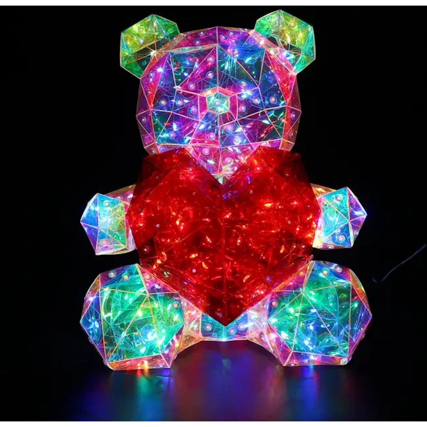 NYRWANA Night Lamp for Bedroom, Cute Lamp, Night Lamp for Kids, Silicone Lamp, Cute Night Lamp, Birthday Gifts, Lamp for Kids, Light Lamp, Rakhi for Brother, USB Powered - Giftbox (LED Teddy Bear)