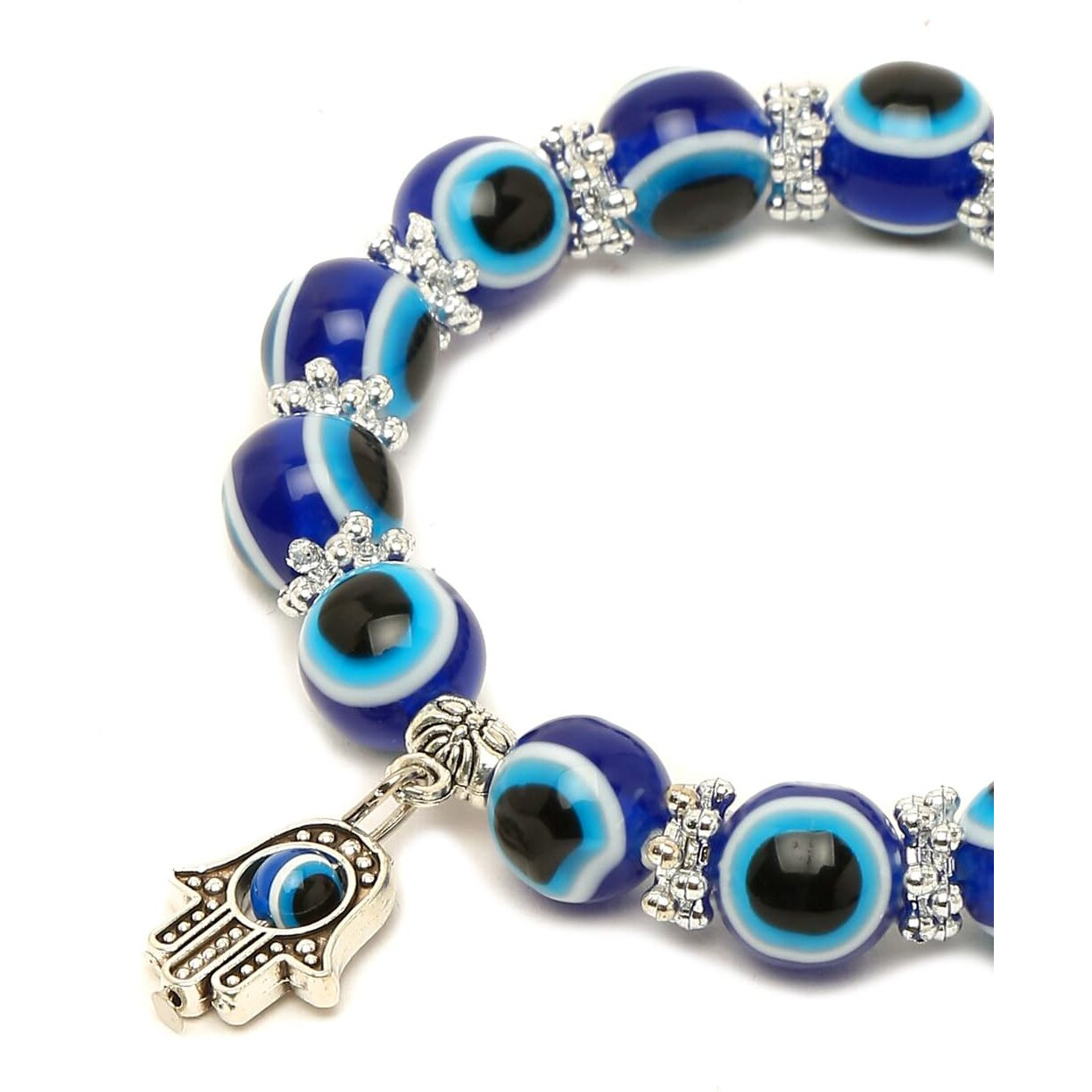 YouBella Jewellery for women Evil Eye Rakhi for Brother Bhabhi Kids Gift Bracelet for Girls/Women and Boys/Men (Blue)