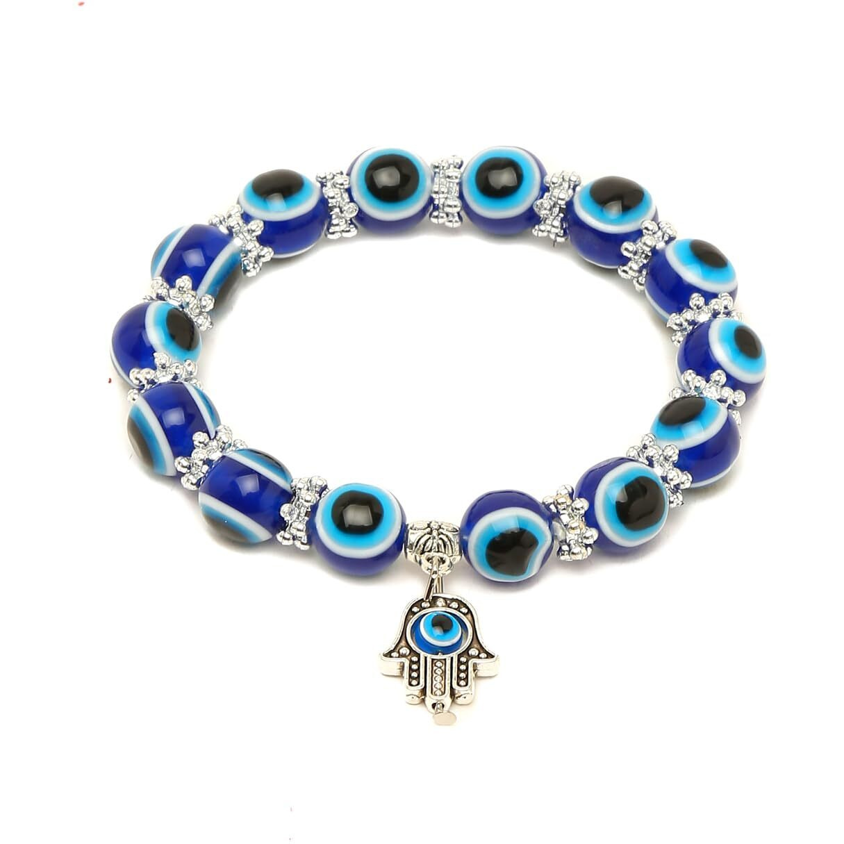 YouBella Jewellery for women Evil Eye Rakhi for Brother Bhabhi Kids Gift Bracelet for Girls/Women and Boys/Men (Blue)