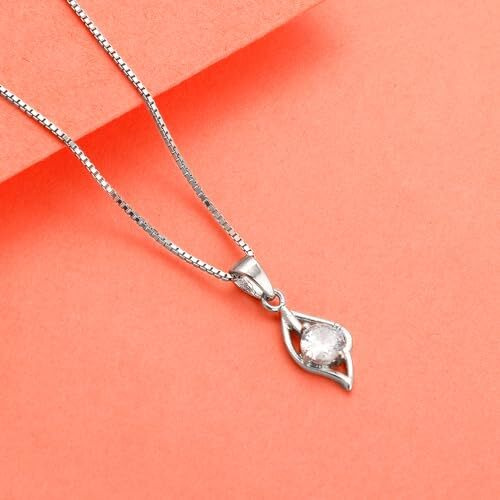 GIVA 925 Anushka Sharma Silver Falling Dew Pendant With Box Chain|Rakhi Rakshabandhan Gift For Sister Bhabhi,Gifts For Women & Girls|With Certificate Of Authenticity And 925 Stamp|6 Month Warranty*