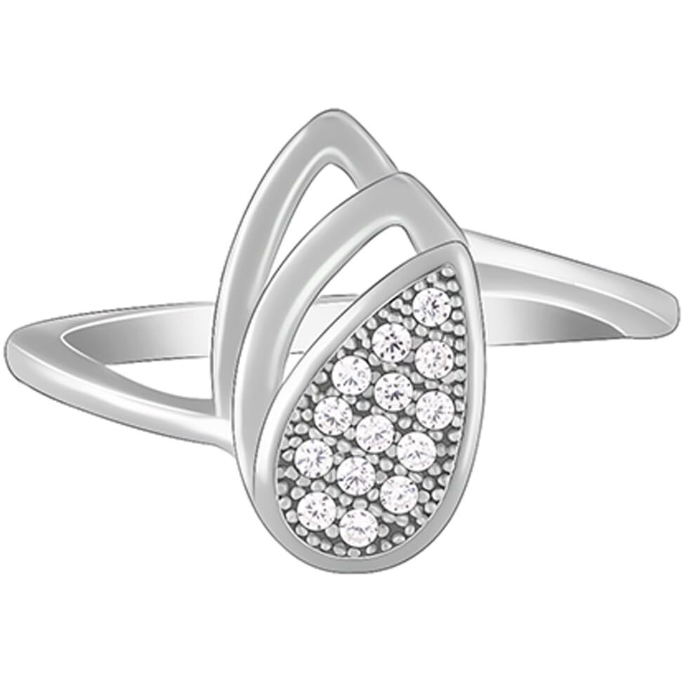 GIVA 925 Silver Dancing Petals Ring,Fixed size,Indian - 11 | Rakhi Rakshabandhan Gift for Sister Bhabhi, Gifts for Women & Girls | With Certificate of Authenticity and 925 Stamp | 6 Months Warranty*