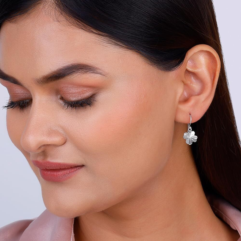 GIVA 925 Silver Petals Earring | Gifts for Girlfriend, Rakhi Rakshabandhan Gift for Sister Bhabhi, Gifts for Women & Girls |With Certificate of Authenticity and 925 Stamp | 6 Month Warranty*