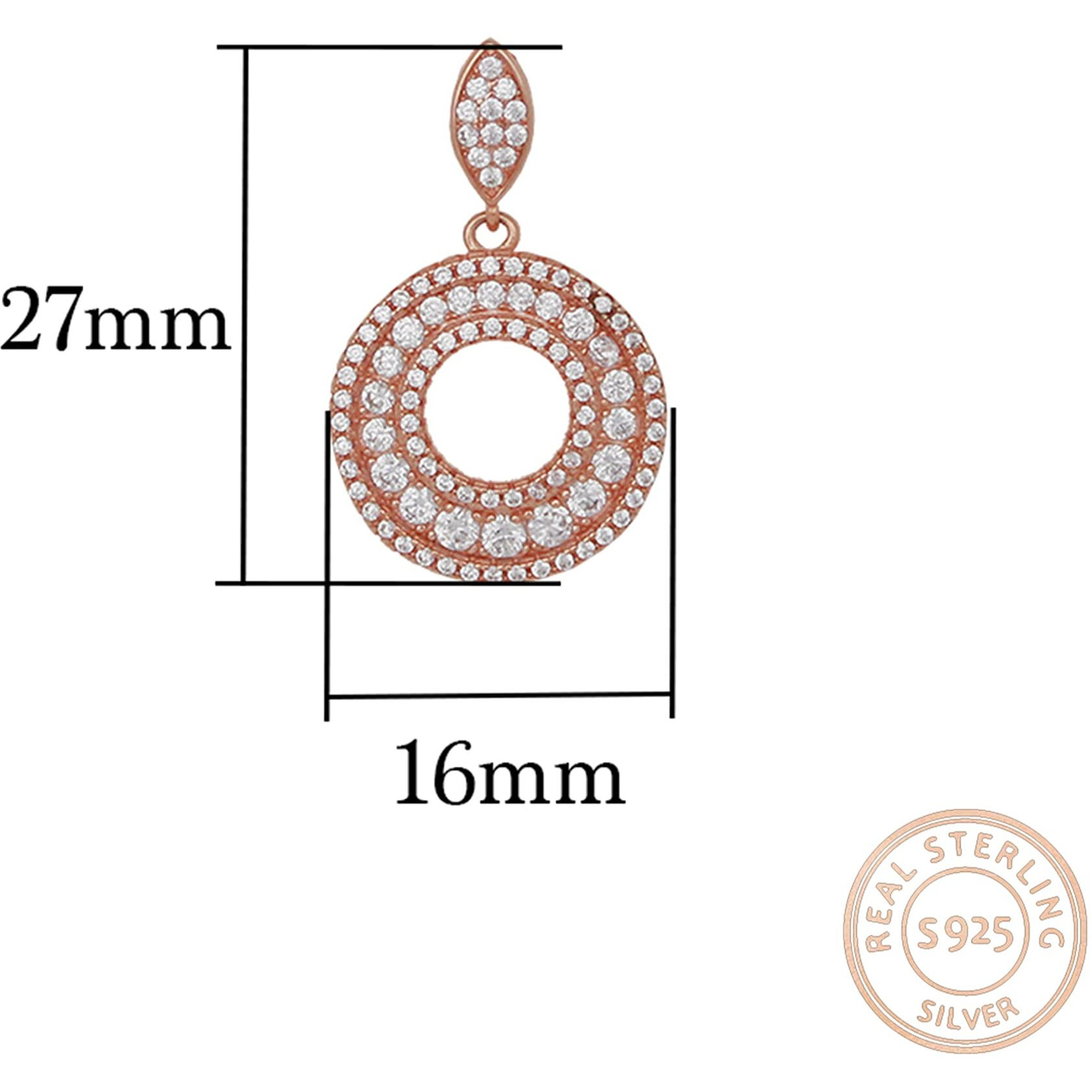 GIVA 925 Silver Classic Rose Gold Earring|Drop Gifts For Girlfriend,Rakhi Rakshabandhan Gift For Sister Bhabhi,Gifts For Women & Girls|With Certificate Of Authenticity And 925 Stamp|6 Month Warranty*