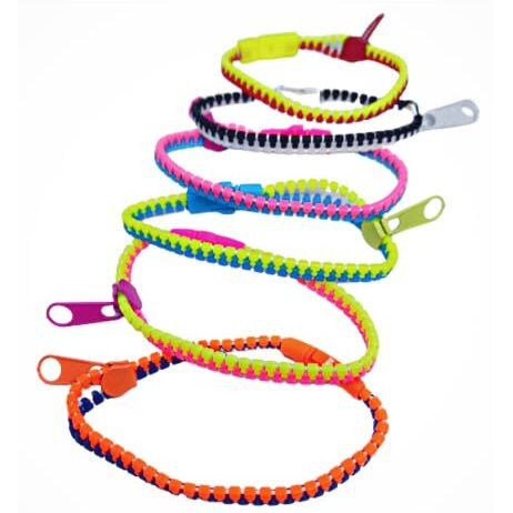 Quarya Rakhi for Brother Friendship Bands Rakhis Bracelet Colourful Zipper Bands Stylish Rakhi Band For Raksha bandhan Girls and Boys (Pack of 10 pcs plus 1 Fancy Keychain)