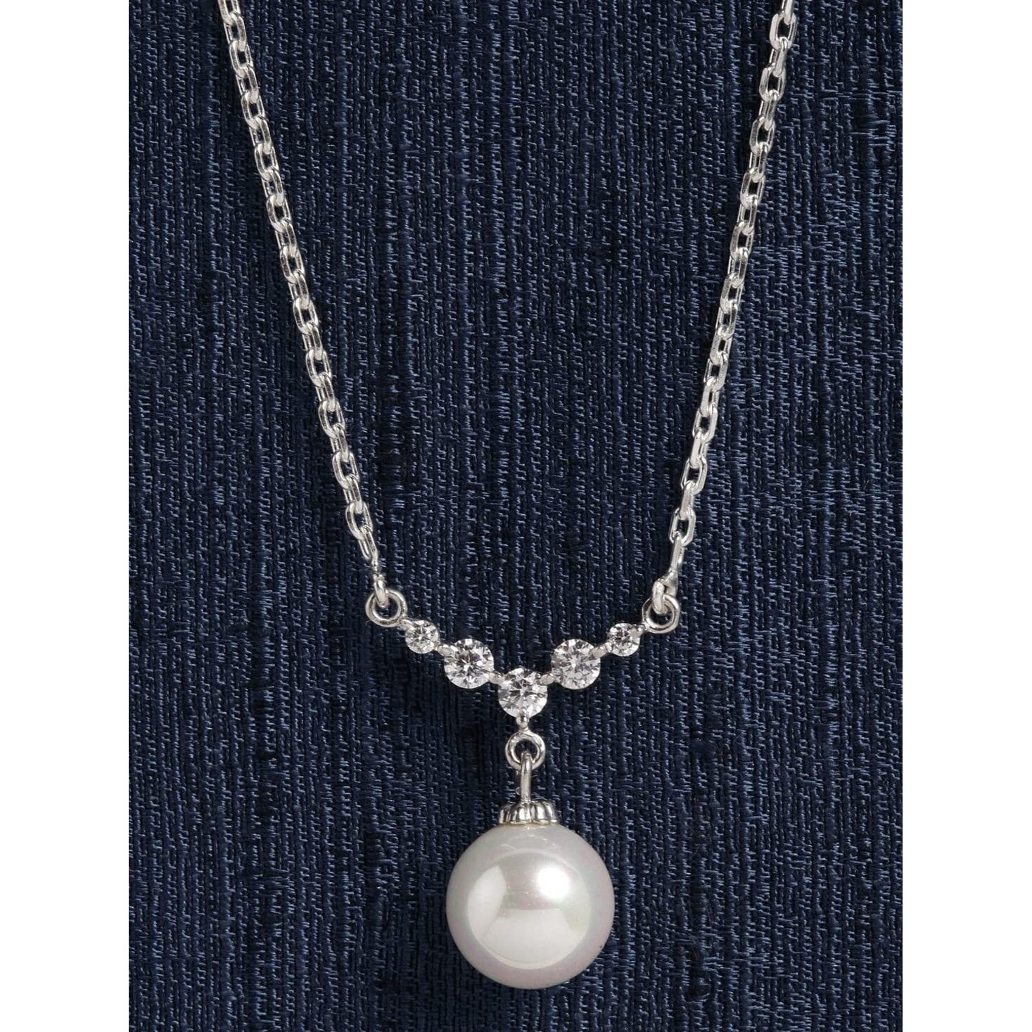 Clara 92.5 Sterling Silver Classic Pearl Pendant with Chain | Rakhi Rakshabandhan Gift for Sister Bhabhi |Gift for Women and Girls